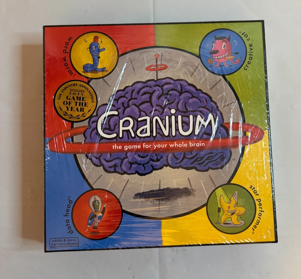 Cranium Board Game Factory Sealed Original Game of the Year Complete New 1998